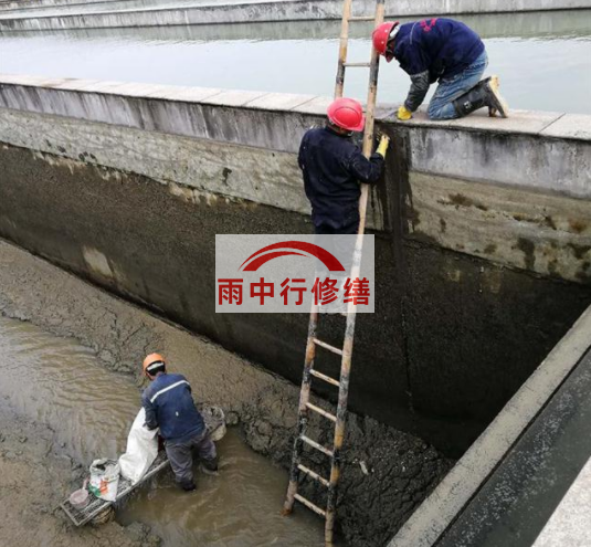 津南污水池变形缝堵漏